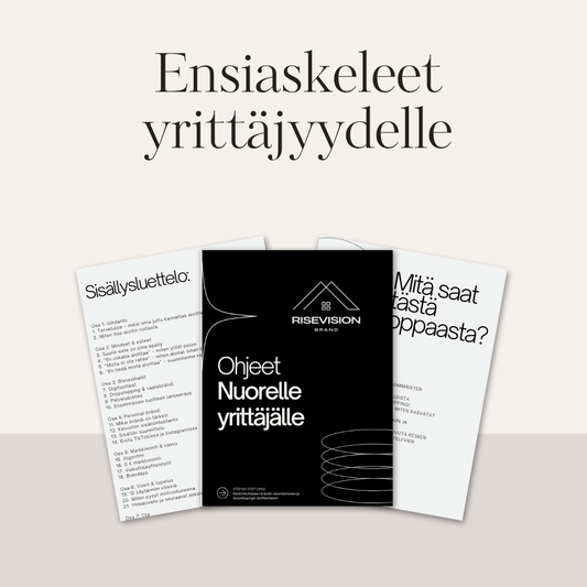 Ohjeet nuorelle yrittäjälle